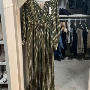 V Neck Maxi Dress